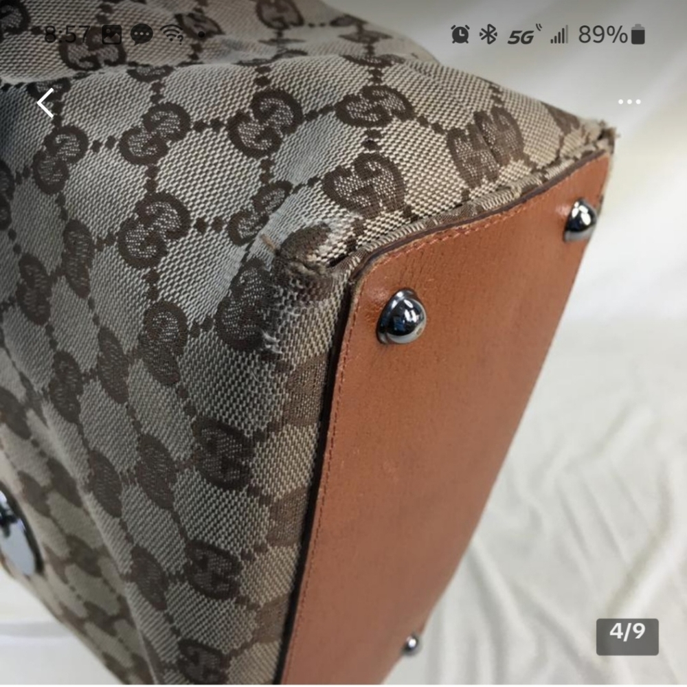 Vintage Gucci Brown GG Canvas Shoulder Bag - Picture 8 of 10